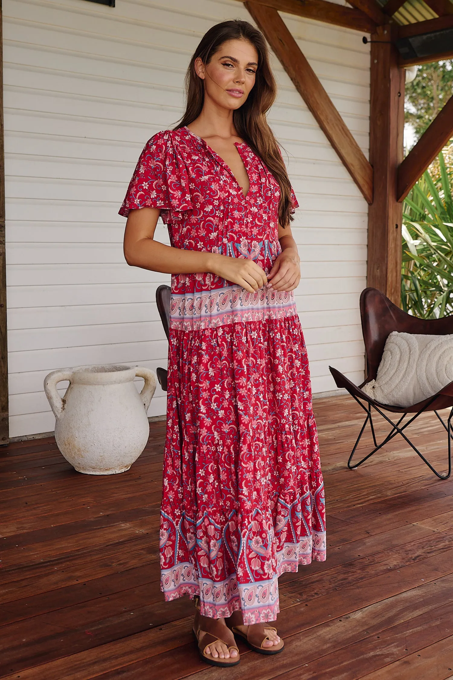 RUBY ROUGE OLLI MAXI DRESS