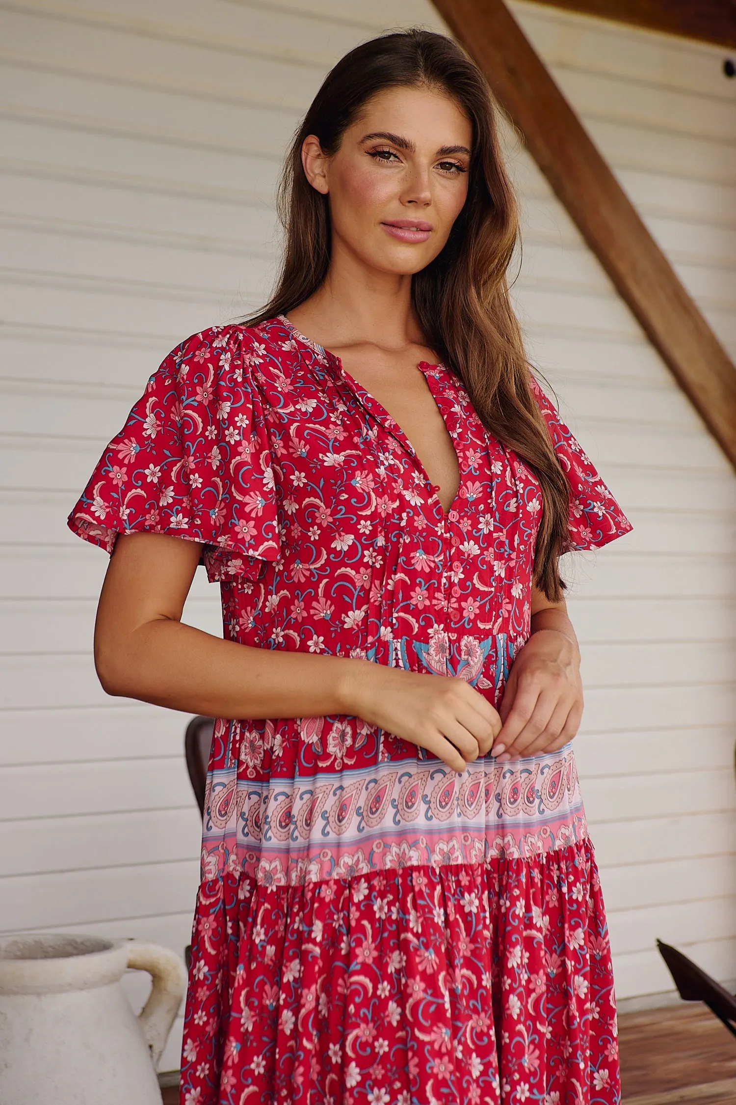 RUBY ROUGE OLLI MAXI DRESS