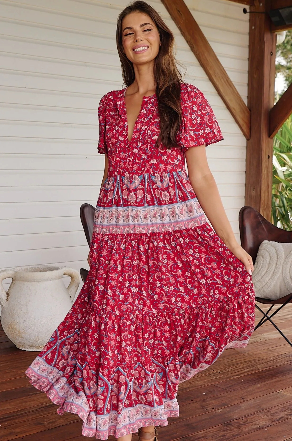 RUBY ROUGE OLLI MAXI DRESS