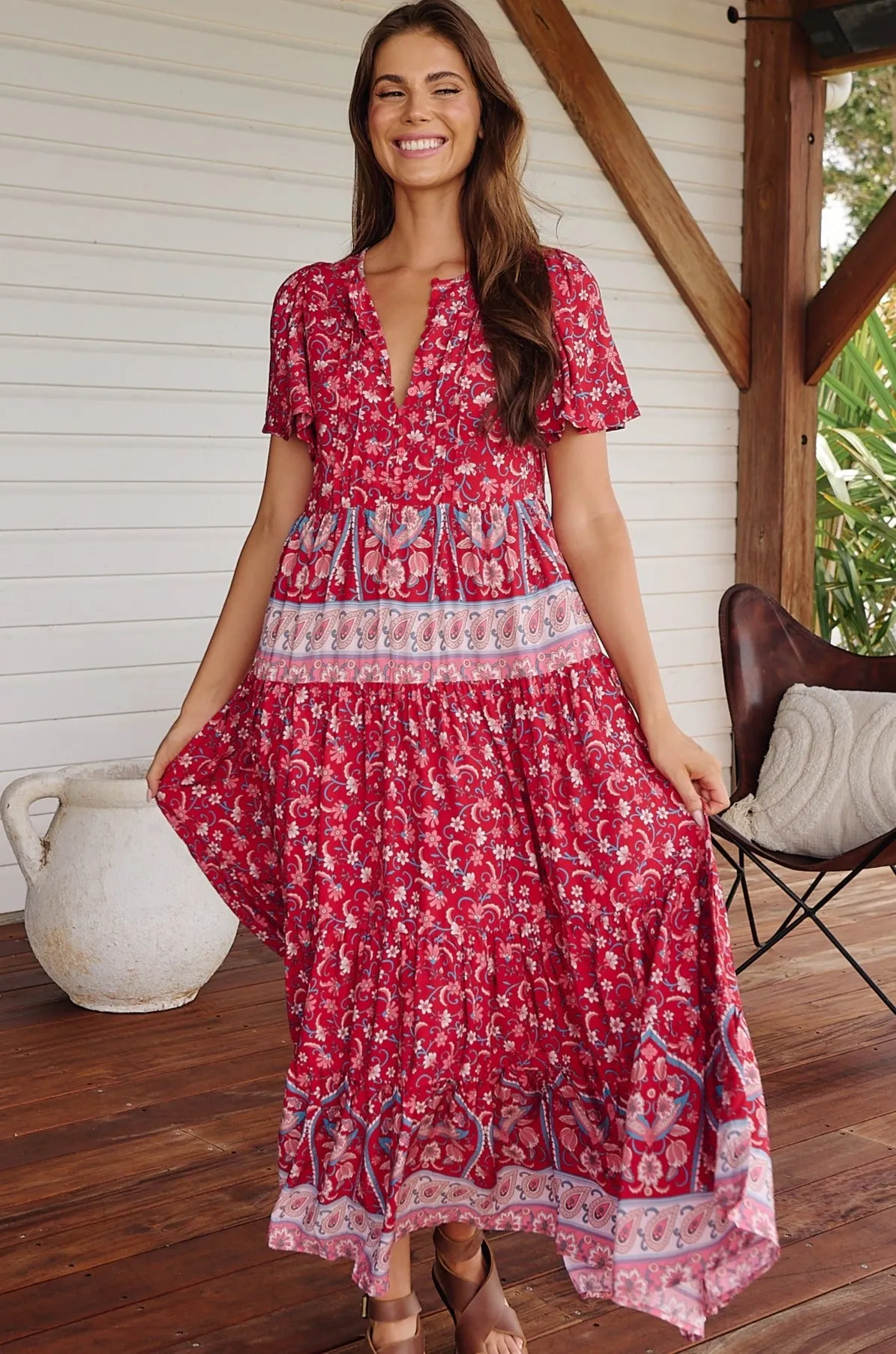 RUBY ROUGE OLLI MAXI DRESS