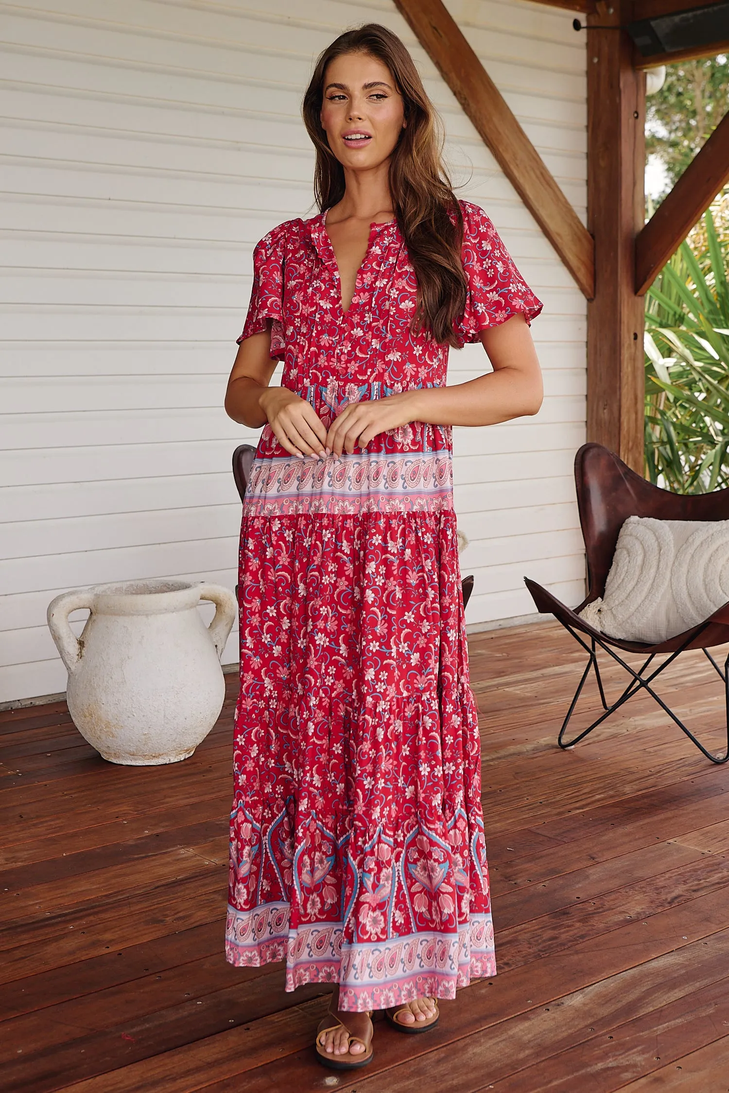 RUBY ROUGE OLLI MAXI DRESS