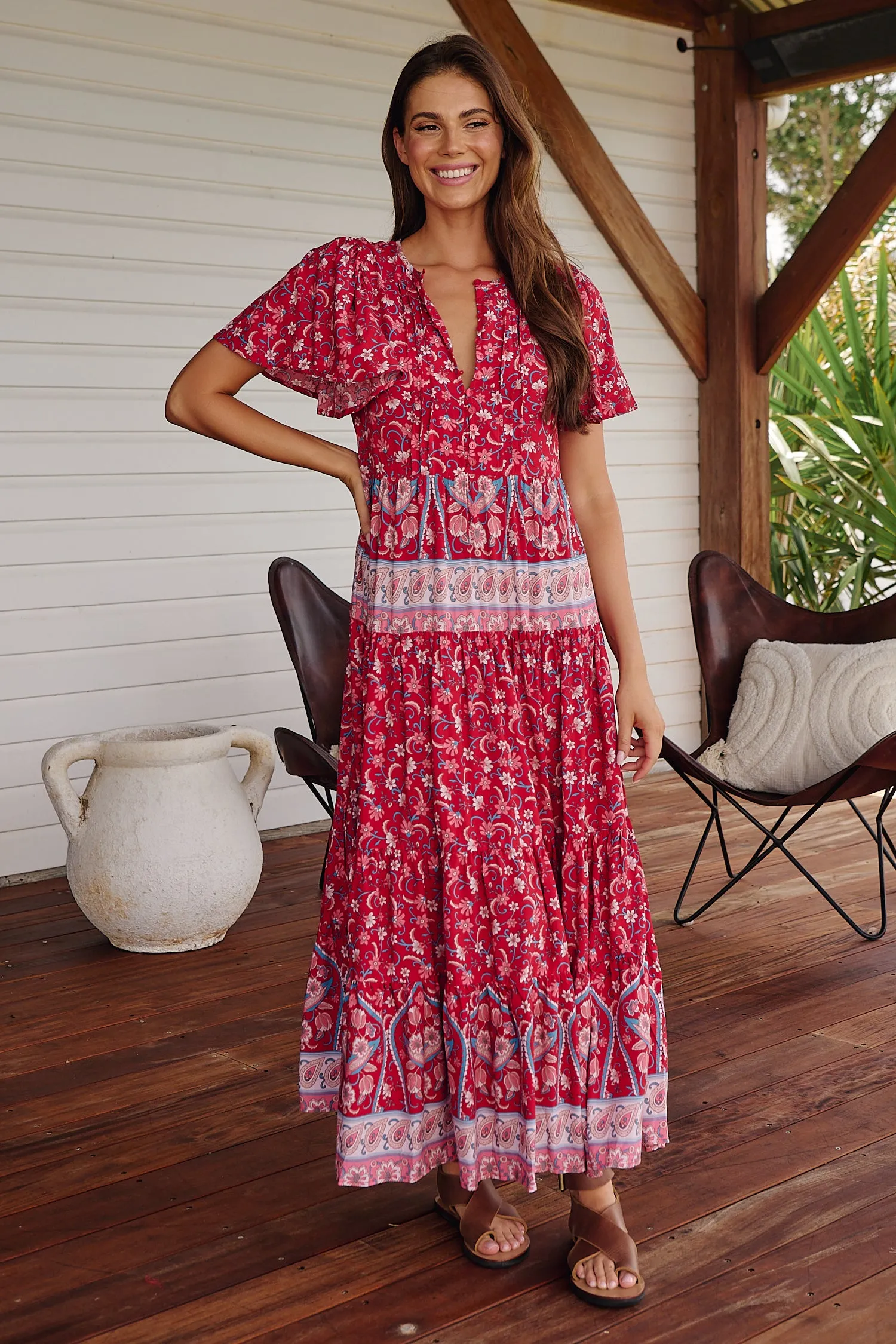 RUBY ROUGE OLLI MAXI DRESS