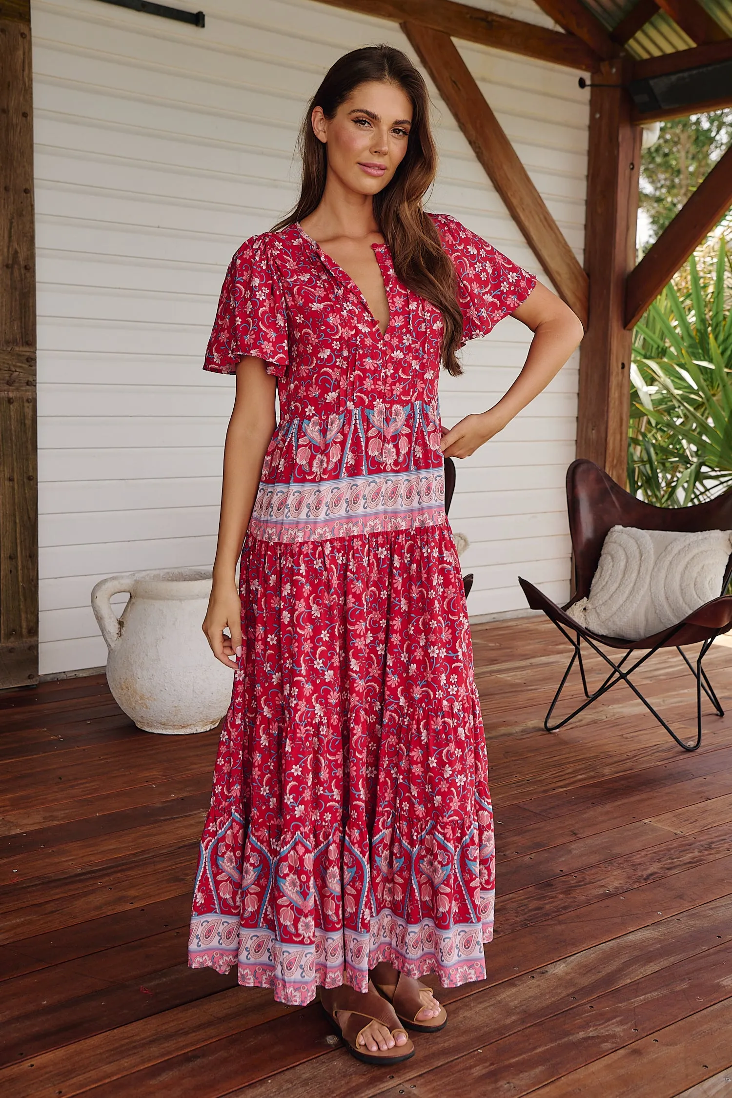 RUBY ROUGE OLLI MAXI DRESS