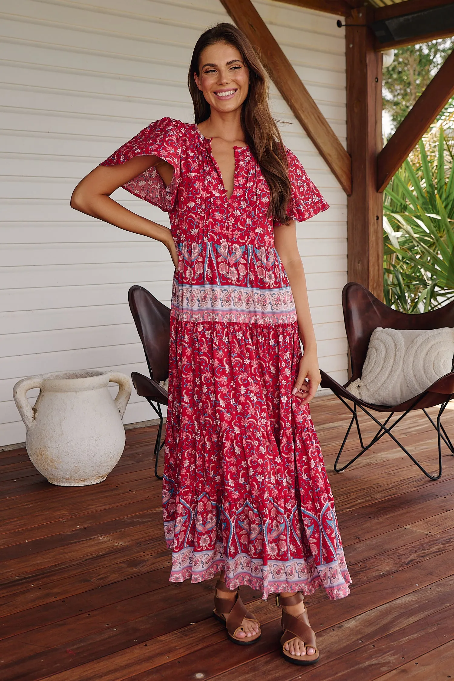 RUBY ROUGE OLLI MAXI DRESS