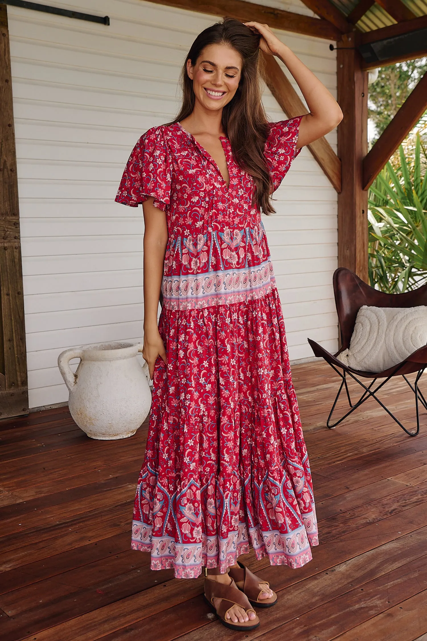 RUBY ROUGE OLLI MAXI DRESS