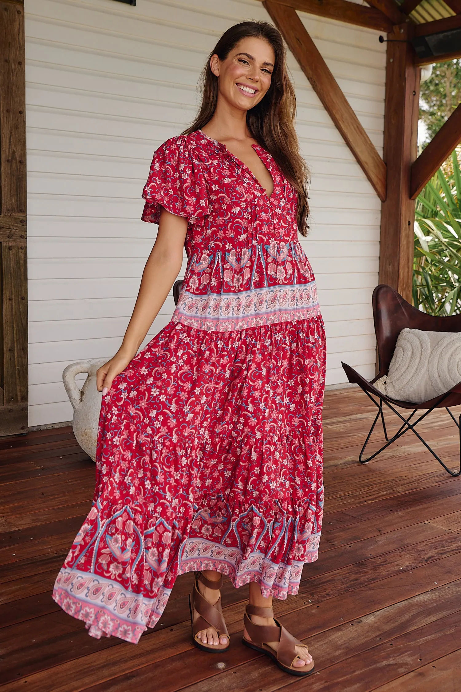 RUBY ROUGE OLLI MAXI DRESS