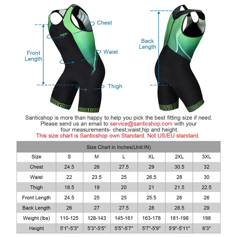 Santic Ninja Men Triathlon Overall Sleeveless