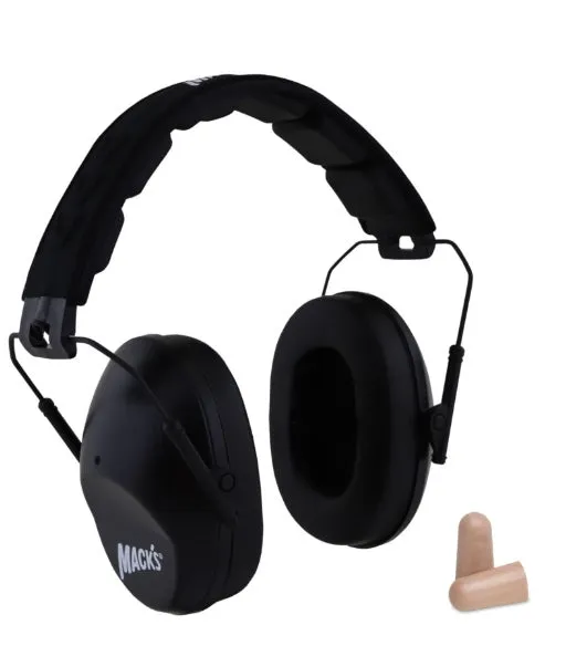 Shooters Double-Up ®  Earmuffs   Earplug - Black (Low Profile)