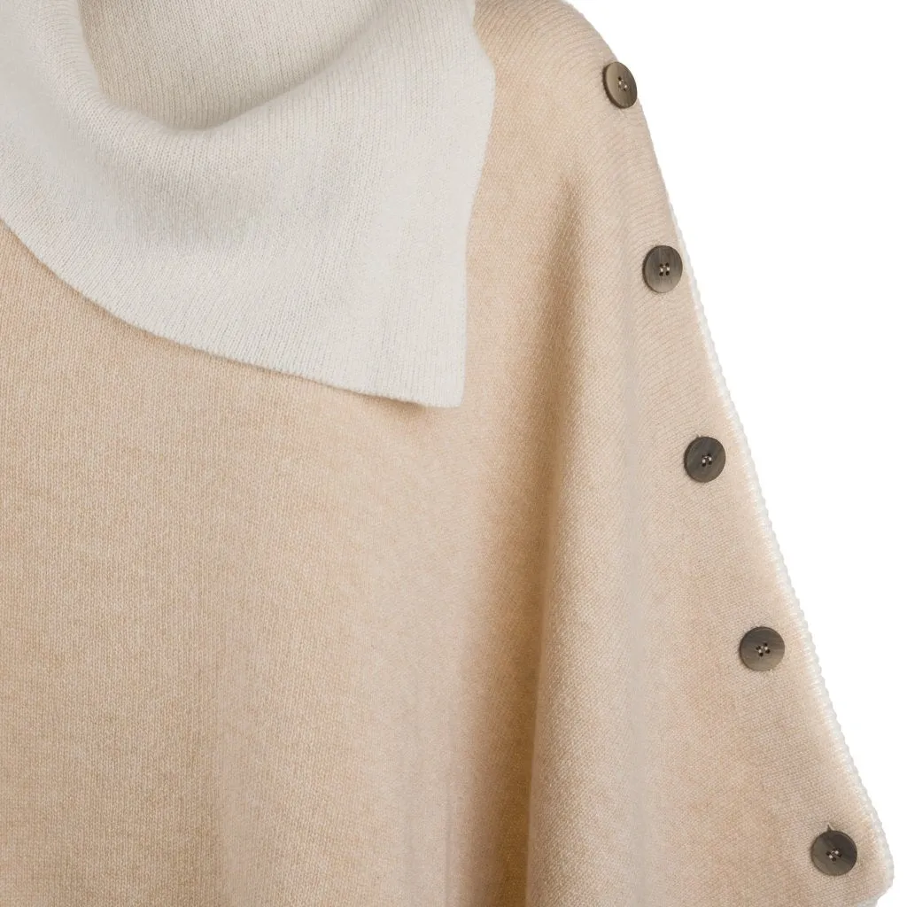 Siena Luxe Zip Cashmere Poncho