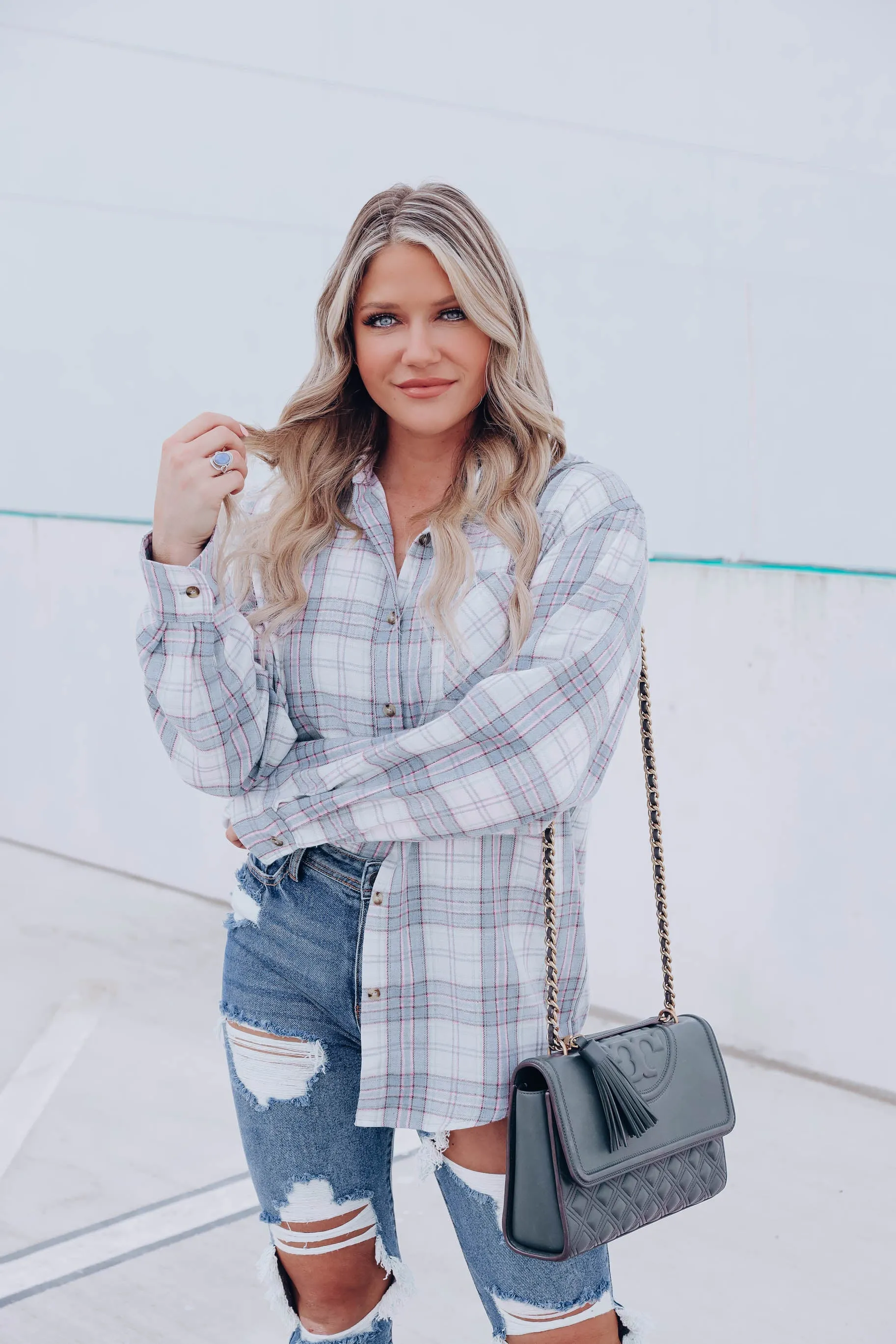 Simply Put Plaid Flannel - Blue