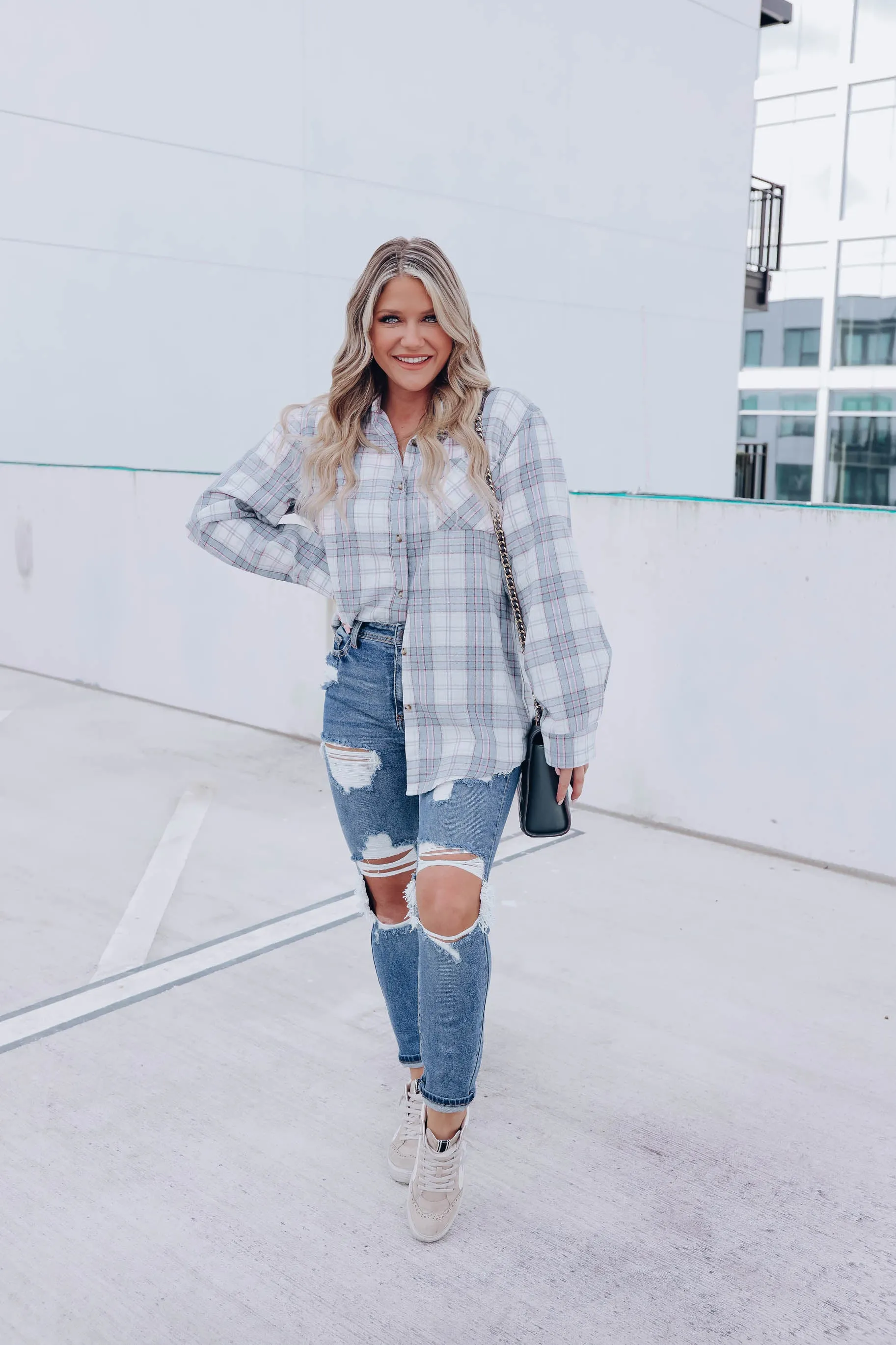 Simply Put Plaid Flannel - Blue