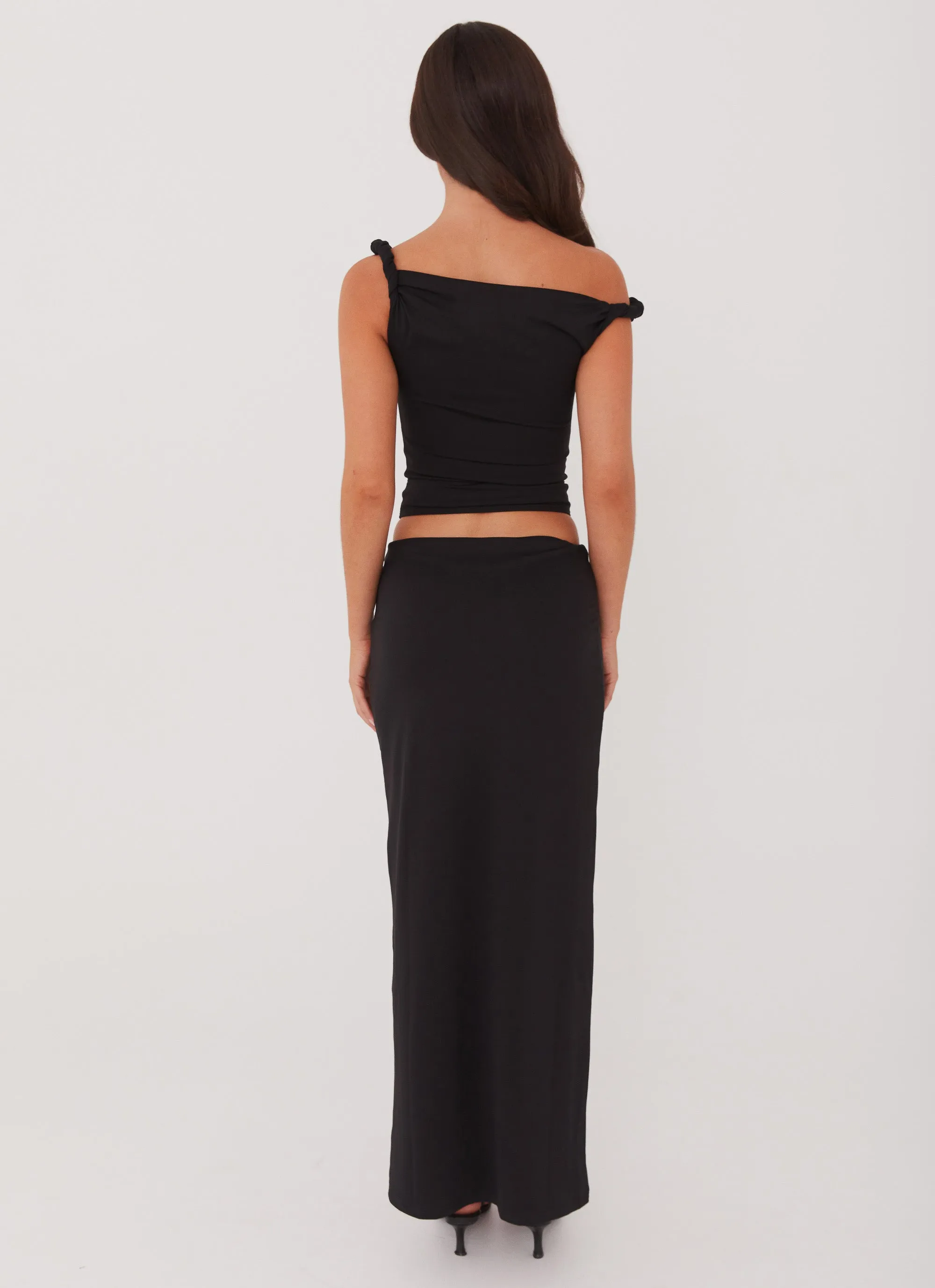 Solace Soul Maxi Skirt - Black