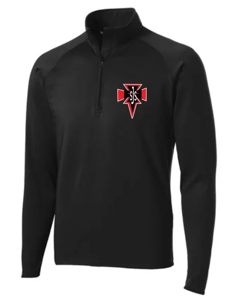 St. Joseph Black 1/2-Zip Pullover