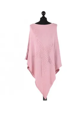 Star Poncho - Pink