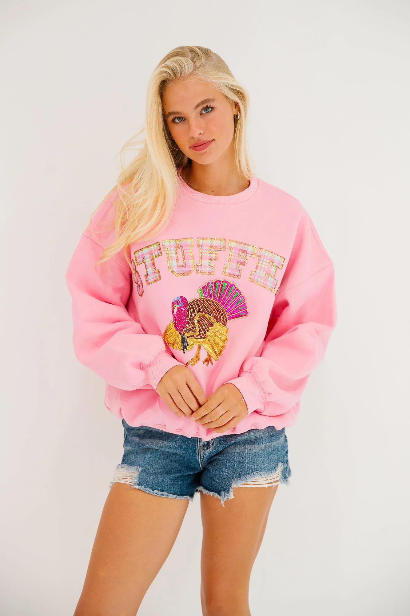 STUFFED PINK PULLOVER