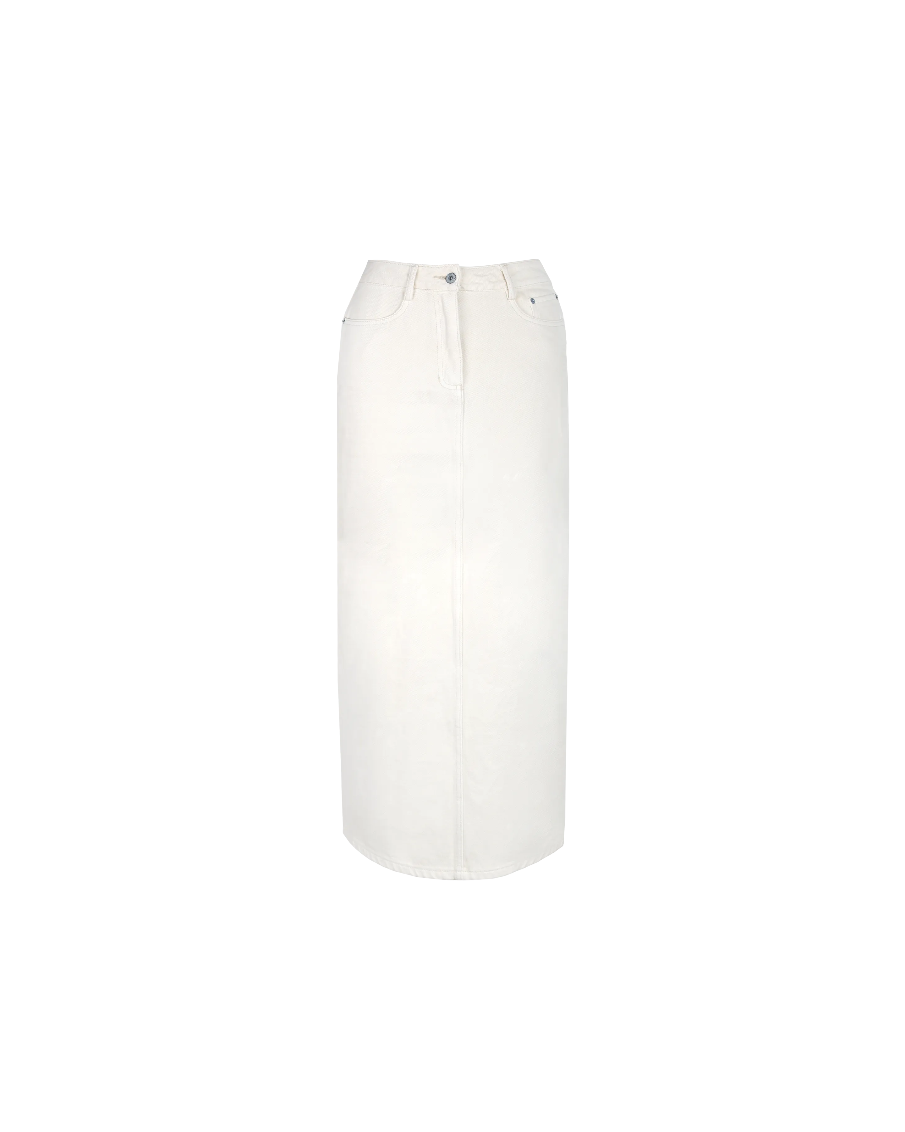 SUBLIME DENIM MAXI SKIRT CREAM