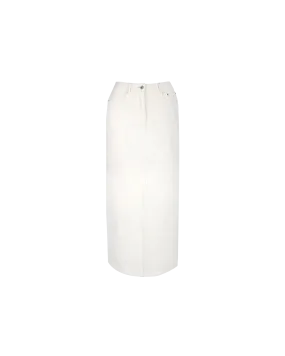 SUBLIME DENIM MAXI SKIRT CREAM