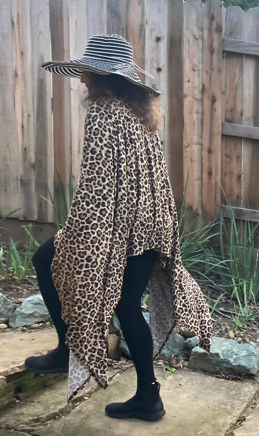 Sunheart Leopard Lagenlook Tunic Top One-of-a-Kind