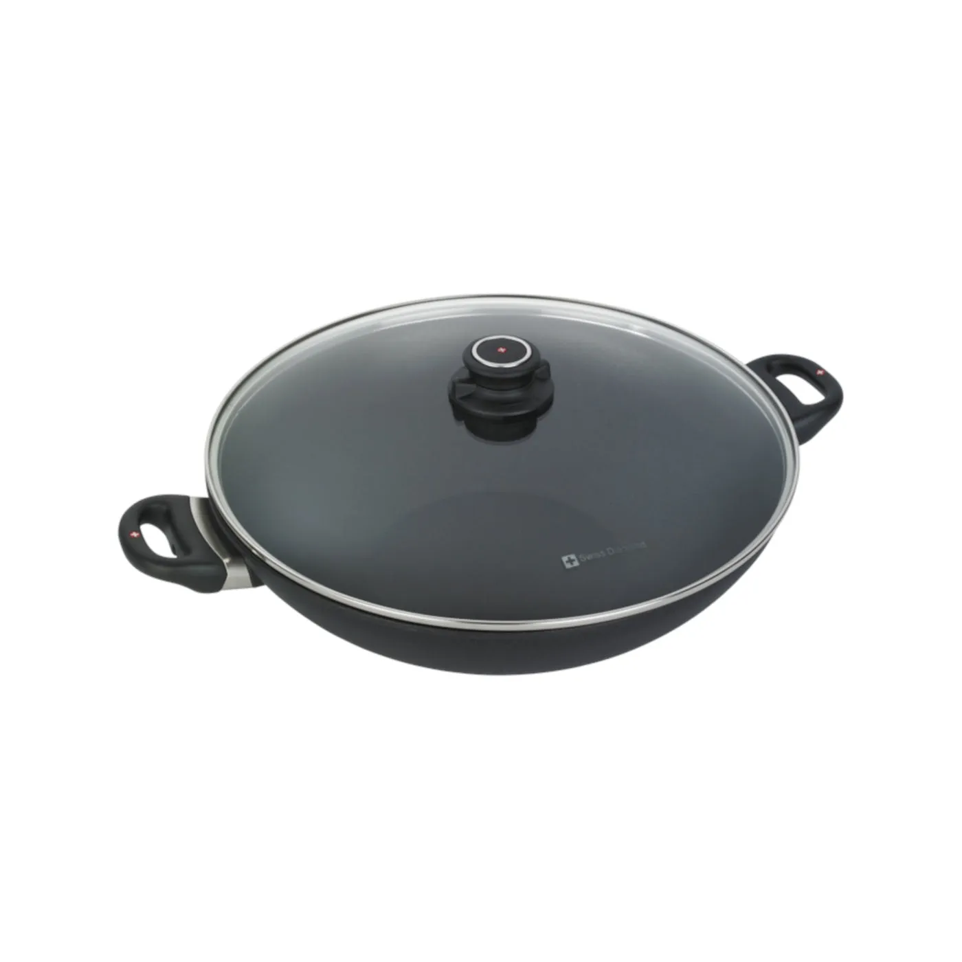 Swiss Diamond XD Non-stick Wok with Lid & Tempura Rack 6L