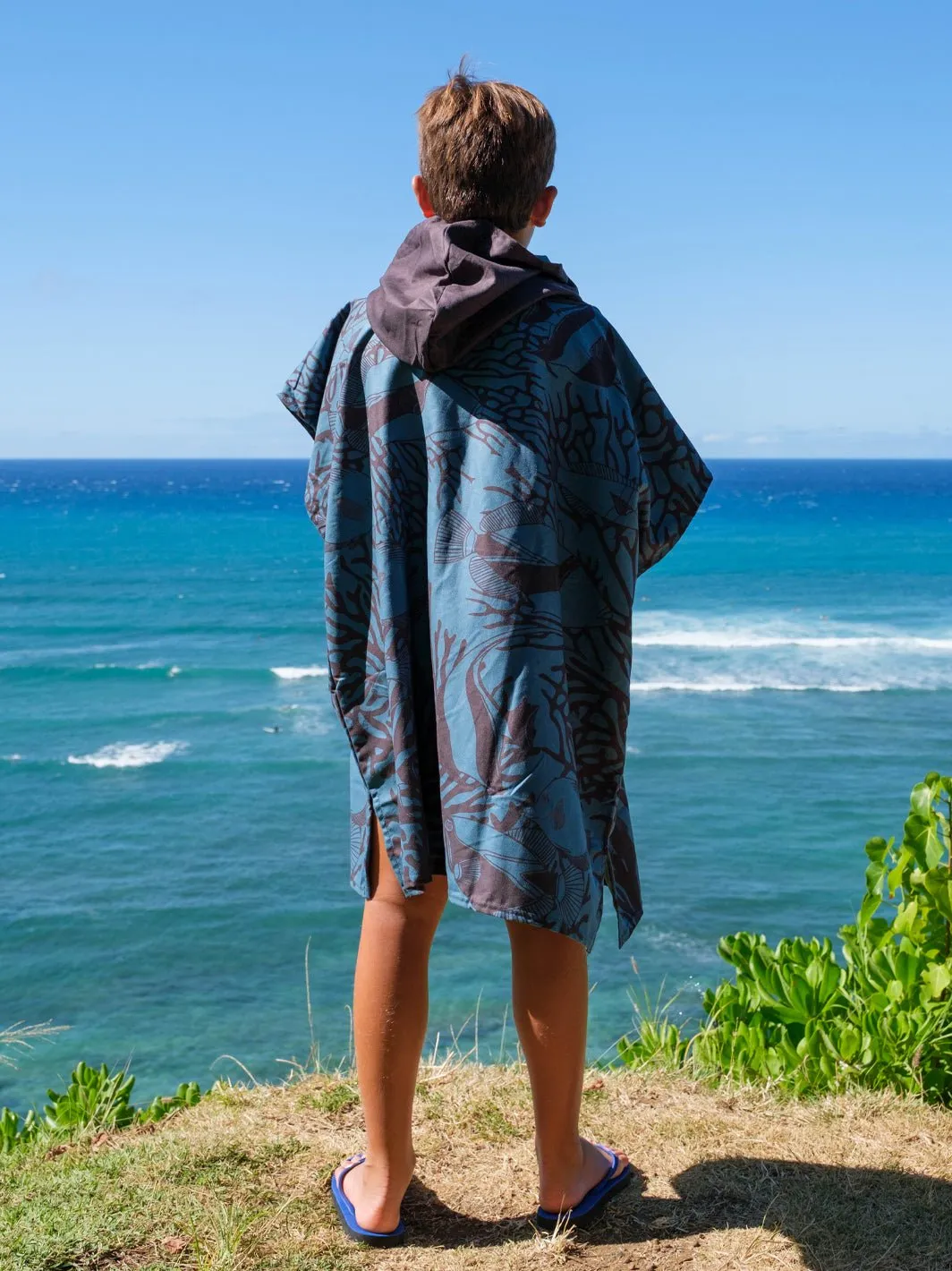 T&C Surf Kids Fish Poncho