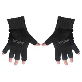 Testament Unisex Fingerless Gloves: Logo