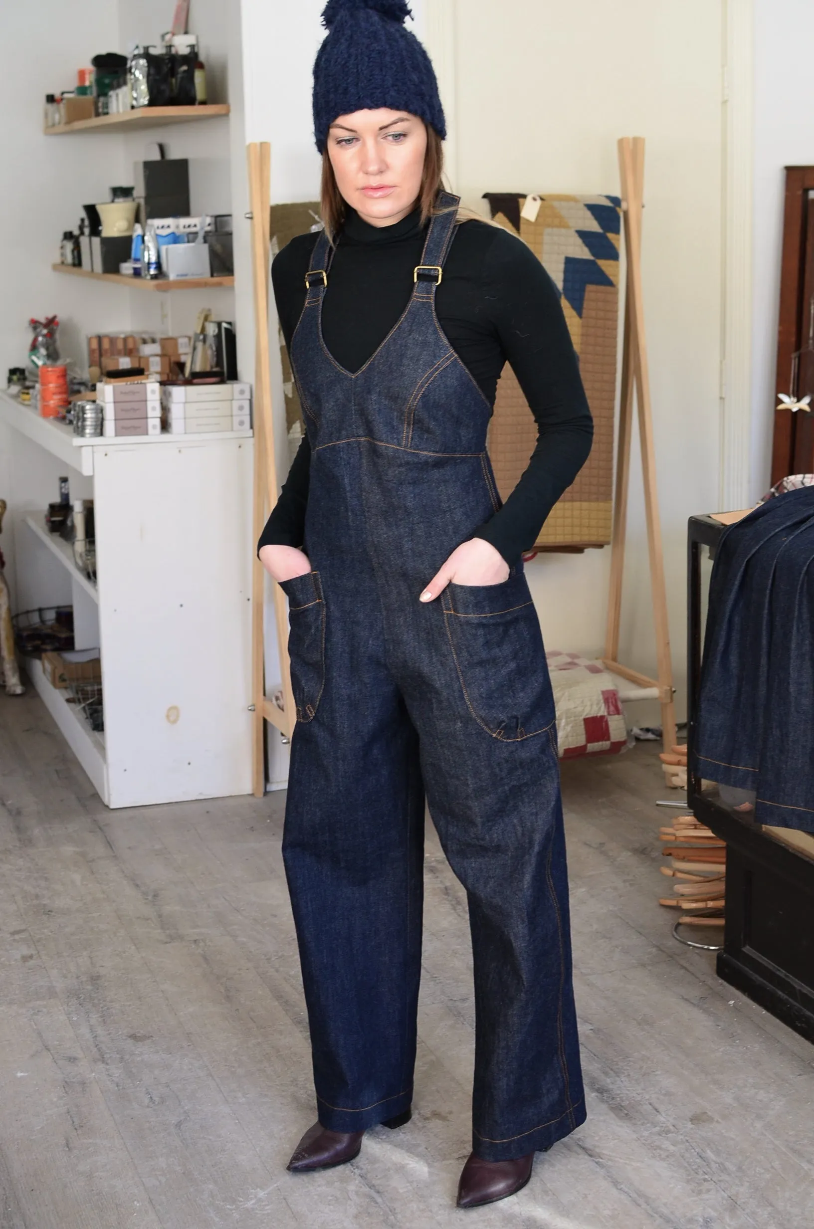 THE MARCY OVERALL JUMPSUIT (DENIM)