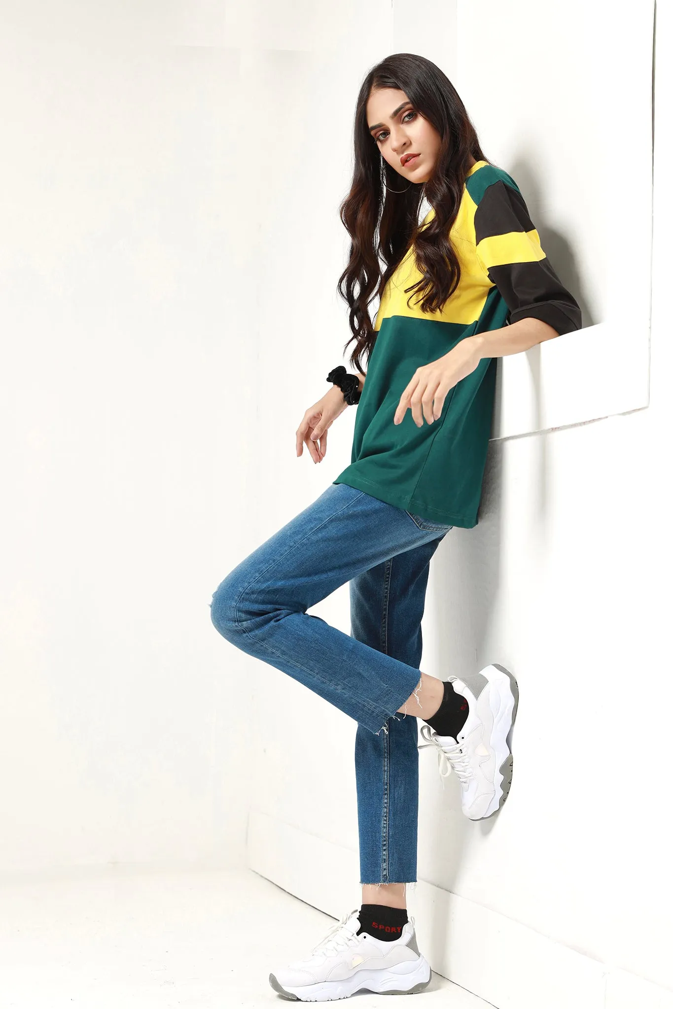 Tri-Color Upbeat T-shirt (Plus Size) - P21 - WT0005P