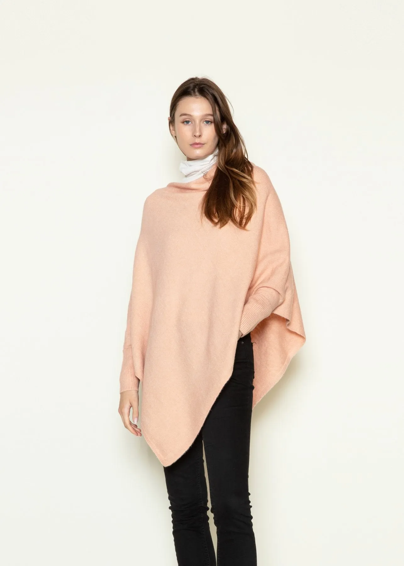 Triangle Poncho With Sleeves