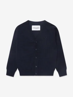 Trussardi Boys Menkent Cardigan in Navy