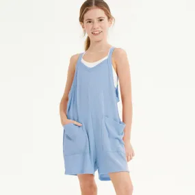 Two Pocket Overall Rompers- Assorted