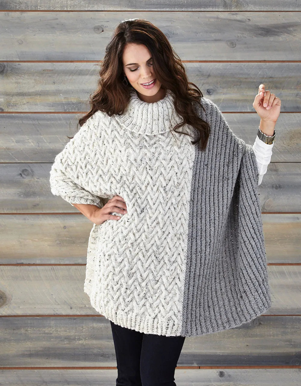 Two-Tone Poncho