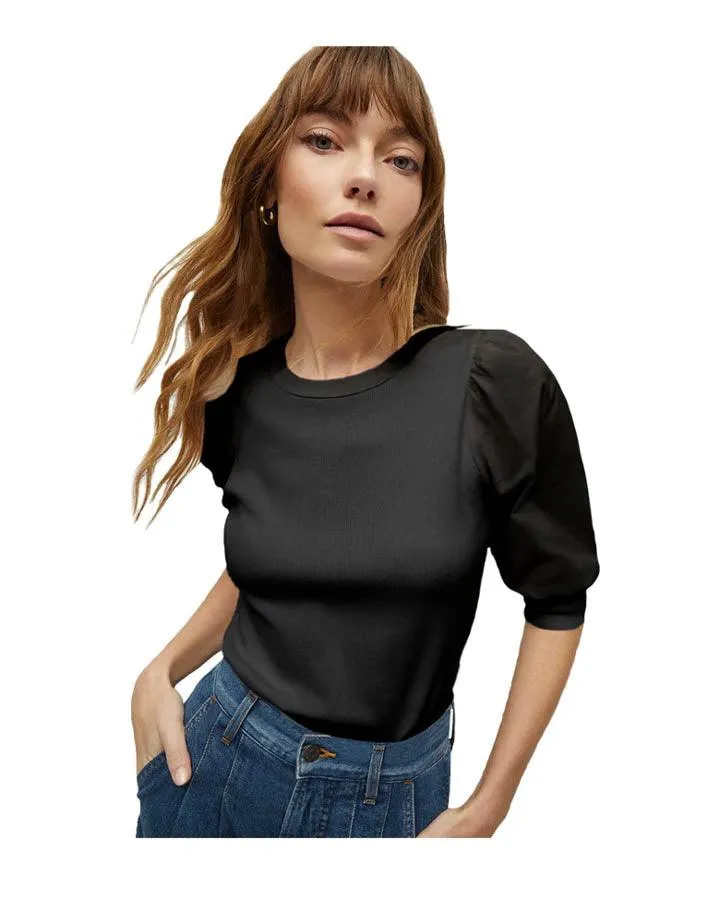 Veronica Beard Coralee Crew Neck Top