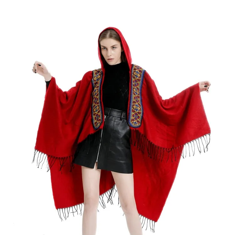 Vintage Hooded Poncho