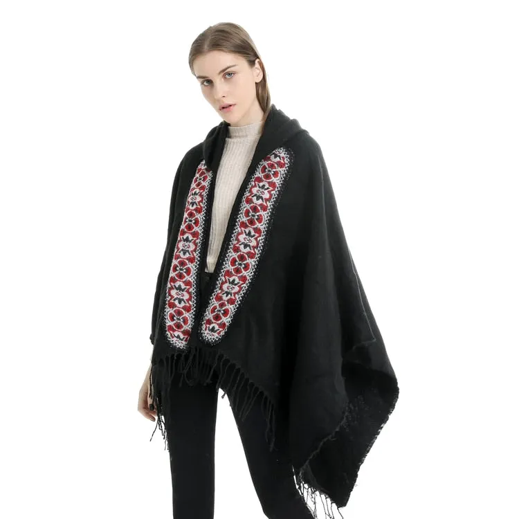 Vintage Hooded Poncho