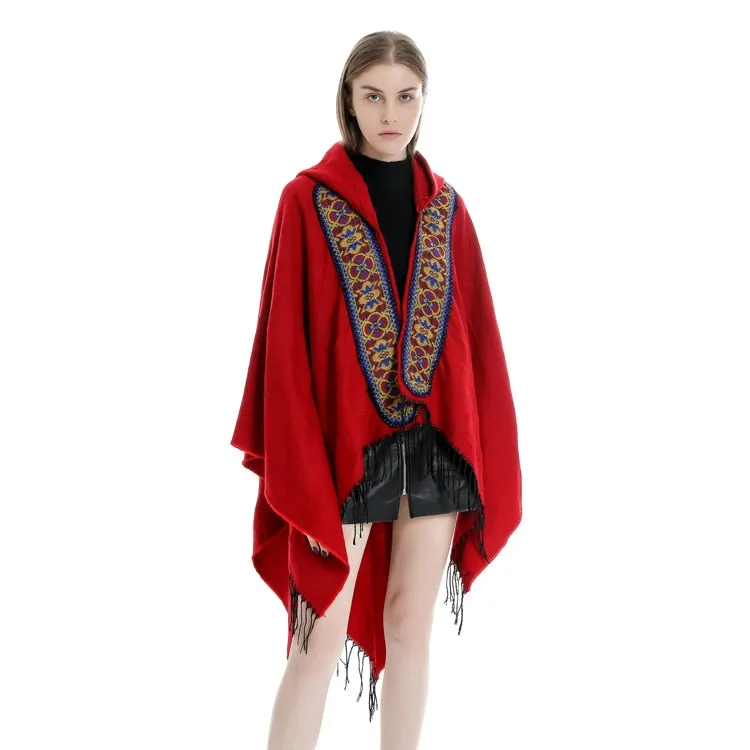 Vintage Hooded Poncho