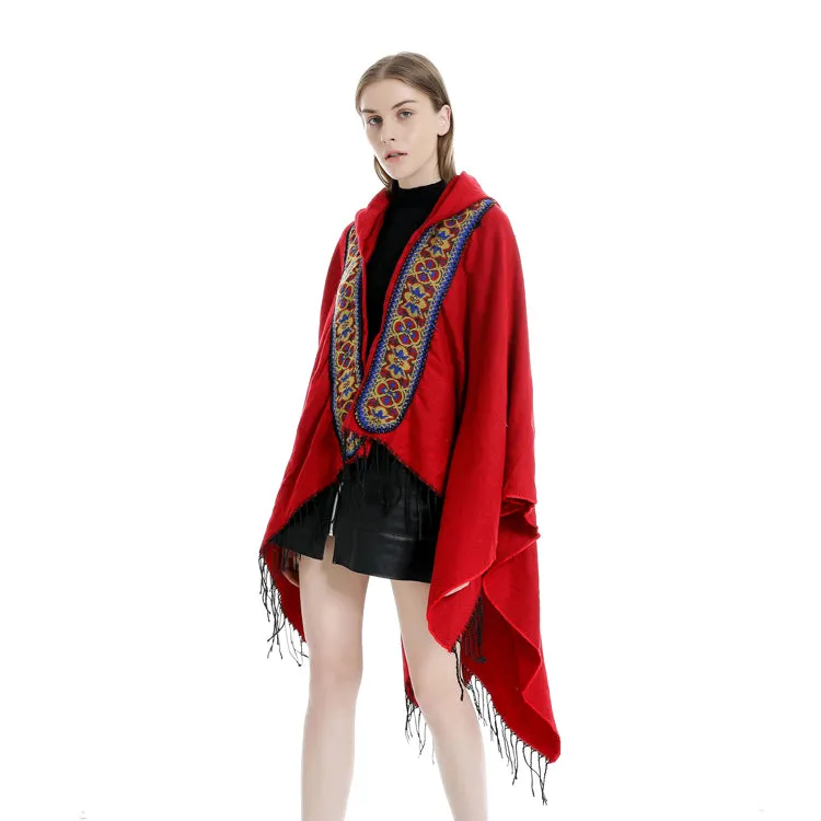 Vintage Hooded Poncho