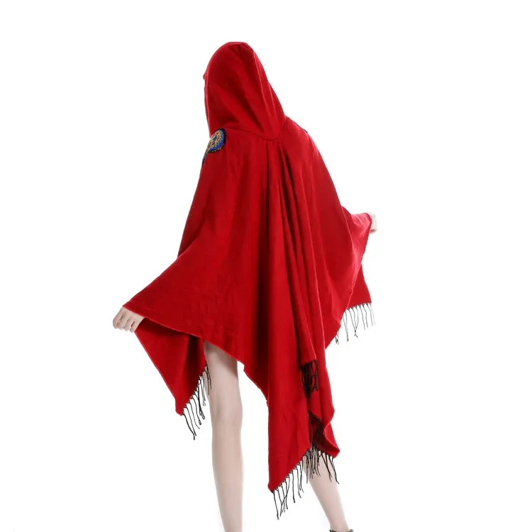 Vintage Hooded Poncho