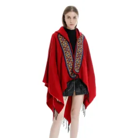 Vintage Hooded Poncho