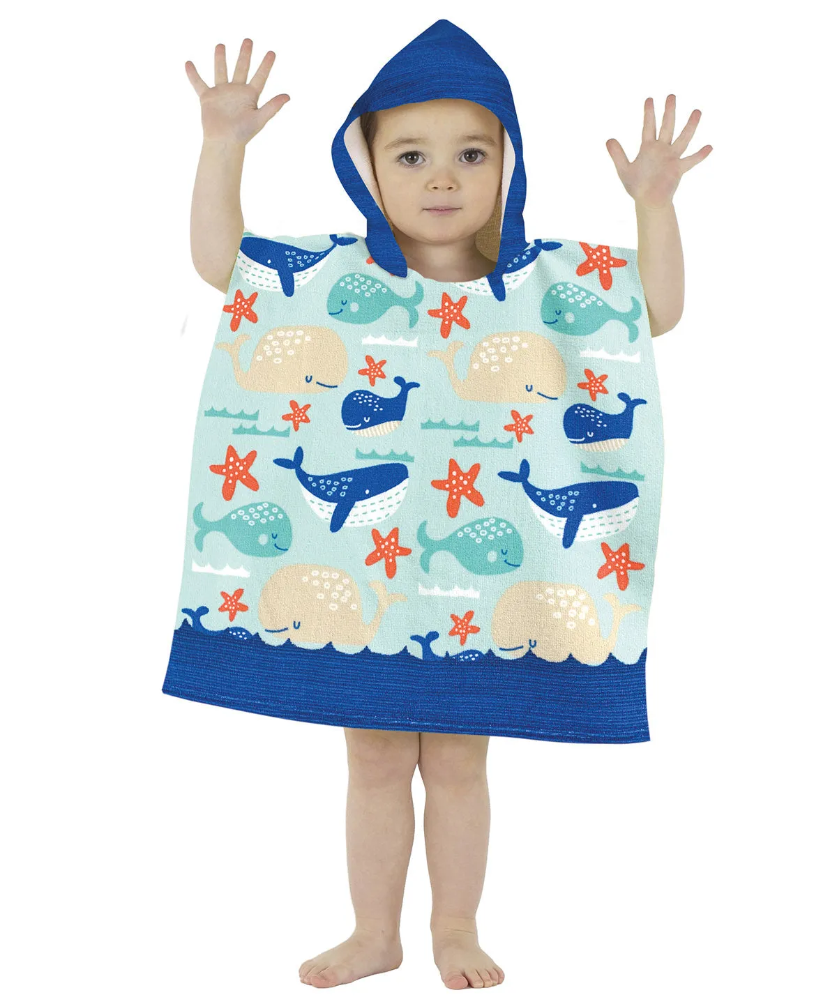 Whale - Toddler microfibre changing robe