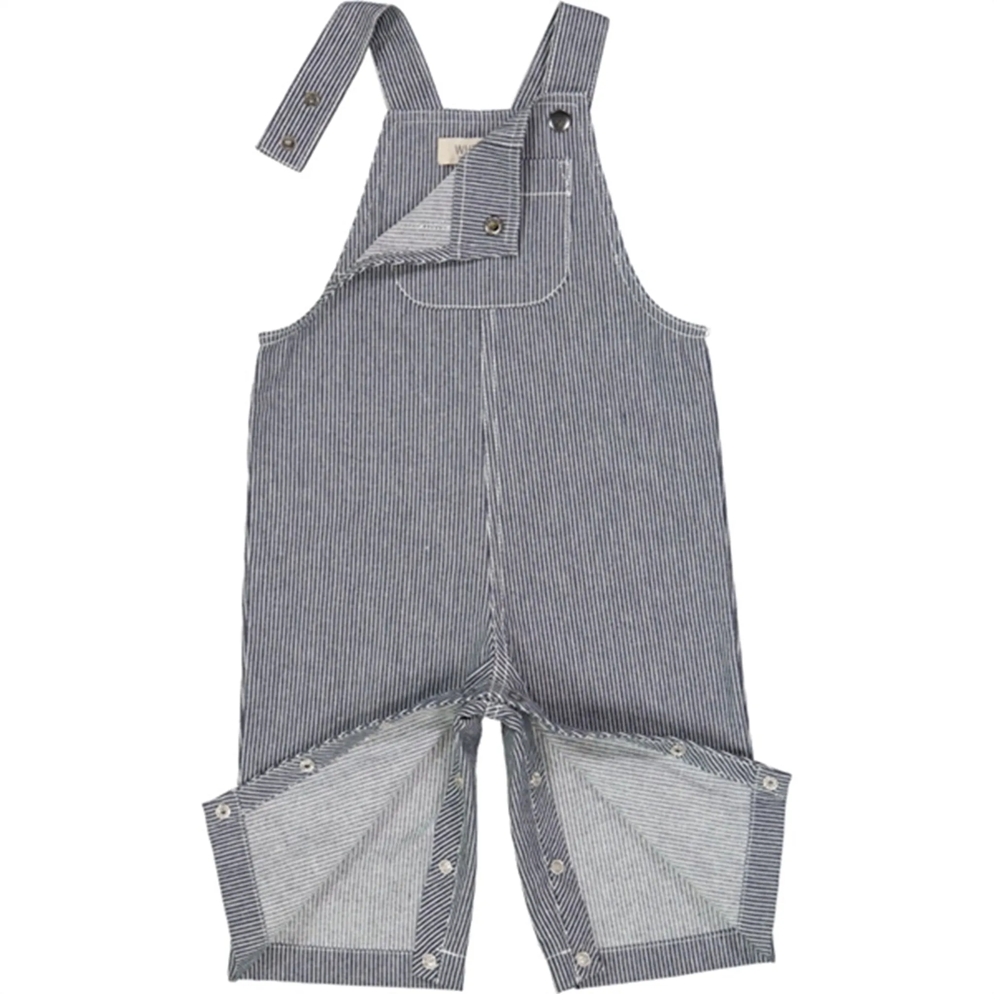 Wheat Navy Denim Stripe Issey Overall