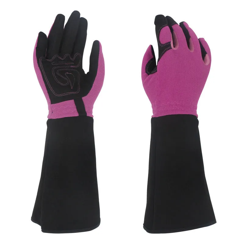 Women's Gardening Gloves Garden Garden Labor Protection Wear-Resistant Anti-Cut Anti-Stab Anti-Tie Trim Gloves