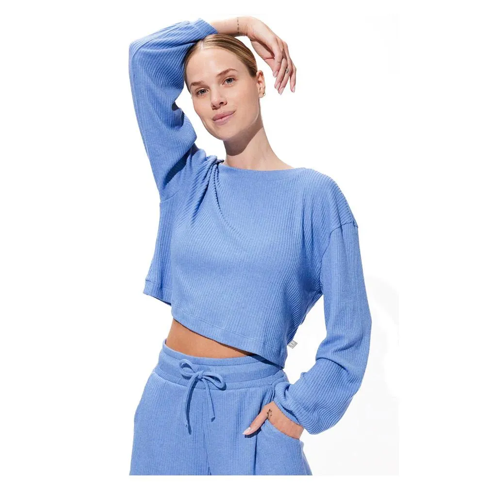 Women's Razzle Dazzle Tennis Pullover Cornflower Blue