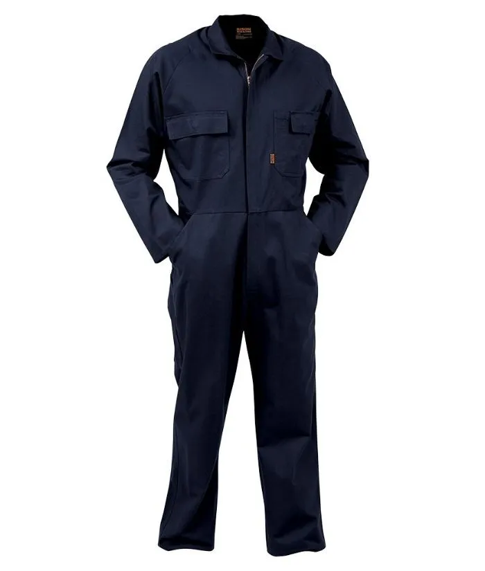 Workzone 100% Cotton Overall with Metal Zip