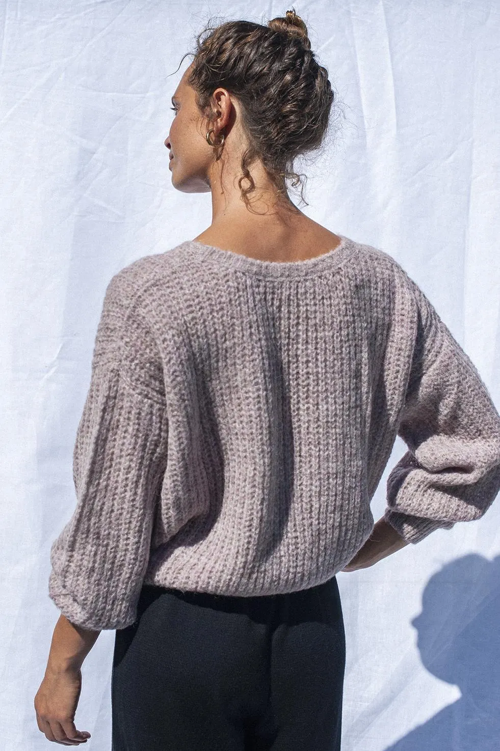 wrap cardigan - vega - lavender