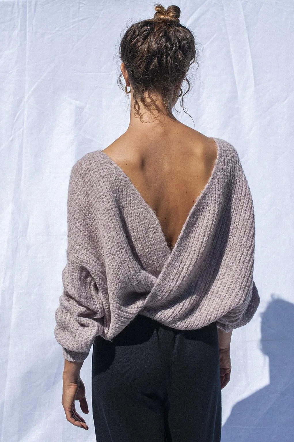 wrap cardigan - vega - lavender